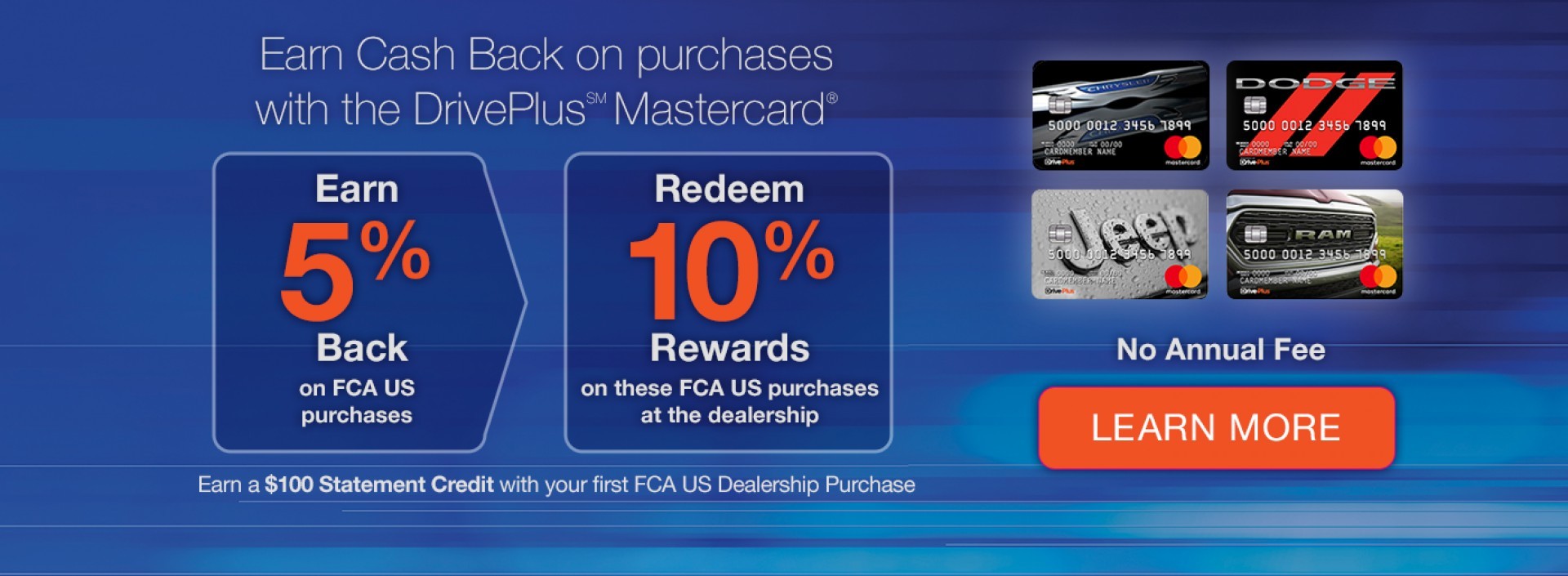 DrivePlus MasterCard Banner